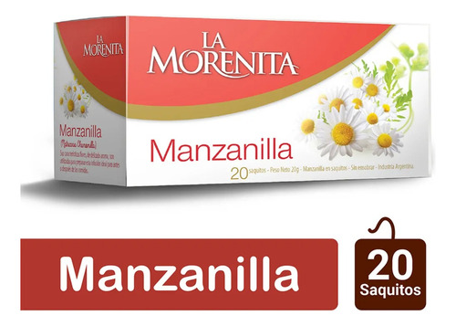 Te La Morenita Manzanilla 20 Saq Pack 6 Unid