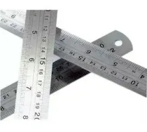 Comprar Kit De Réguas 30cm-50cm- 1 Metro Metal Aço Inox Profissional