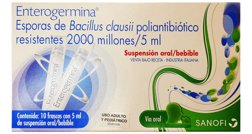 Enterogermina Bebible 10 Frascos X 5 Ml