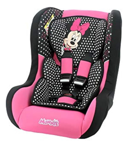 Autoasiento Para Bebé Arnés 5 Puntos Minnie Mouse Disney ;o