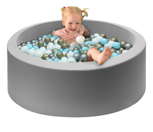 Ikare Piscina De Bolas De Espuma Para Ninos Pequenos, 35.4 X