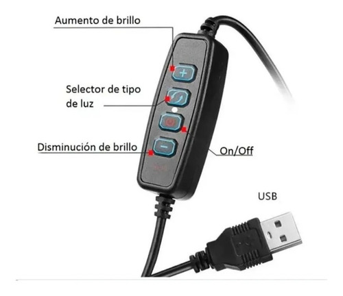 Imagen 6 de 7 de Aro De Luz Led 26cm Tripode Para Celular+ Remoto Bluetooth