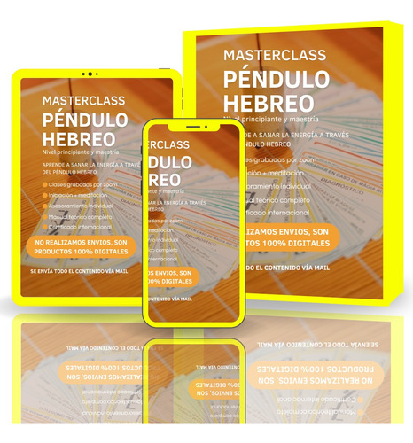Pendulo Hebreo + Etiquetas, Nivel Principiante Y Maestria