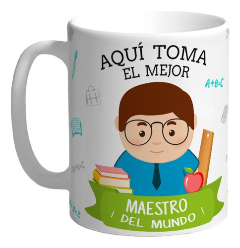Taza Maestro Personalizada Con Tu Nombre