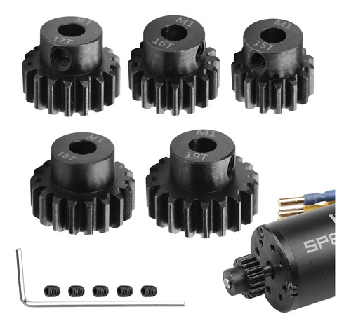 Juego De 5 Engranajes De Piñón De Motor Rc Mod 1: Piezas De