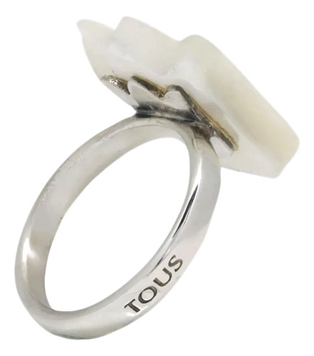 Anillo Tous Madre Perla De Plata 925 5 G Original Plata 6 (Usado)