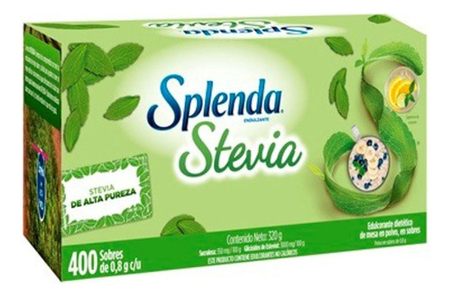 Splenda Stevia Polvo Sobres [400 Sob