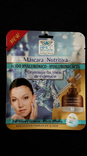 Mascarilla Nutritiva  Ácido Hyaluronico  .