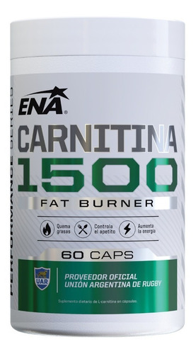 Carnitina Ena 1500 Mg Pro Burn X 60 Caps Quemador De Grasa