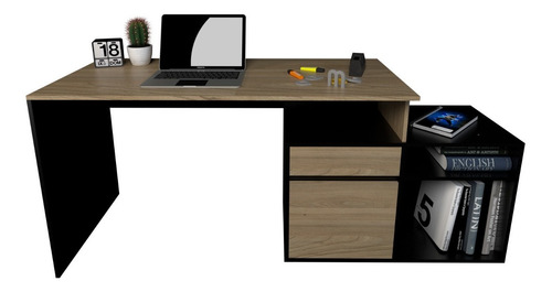 Imagen 7 de 8 de Escritorio Mesa De Pc Organizador Con Mueble Bajo Cod. 3048