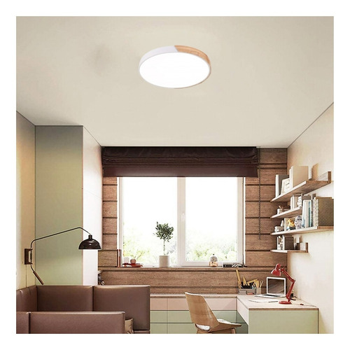 Imagen 4 de 6 de Lámpara led de pared, techo Serlux Panel LED Redondo Cerchio 18W color blanco 220V-240V por 1 unidad