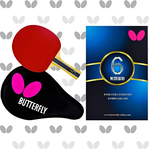 Butterfly B603fl Ping Pong Paddle Set | 1 Raqueta De Tenis De Mesa | 1 Funda De Ping Pong | Palas De Ping Pong De Mariposa De Torneo | Juego De Tenis De Mesa De Alta Velocidad Y Giro, Multi