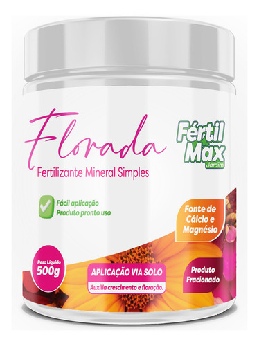 Fertilizante Para Flores Com Cálcio E Magnésio - 500g