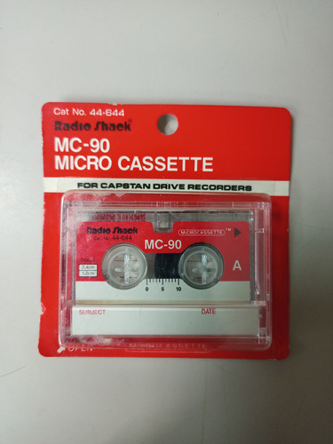 Micro Cassette Radio Shack Mc-90 - Nuevo Sellado No. 44-644