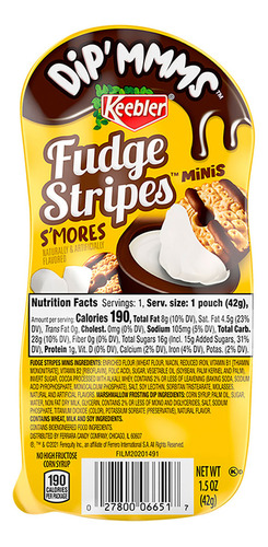 Galletas Keebler Fudge Stripes Mini Dip 42g