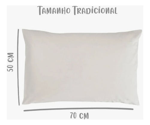Kit 2 De Fronhas Tecido Algodão 100% Percal 200fios