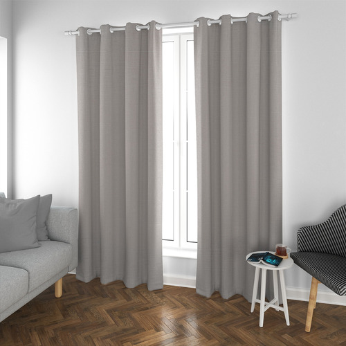 Set De Cortinas Blackout 2 Paños De 140 X 220 Cm Invierno