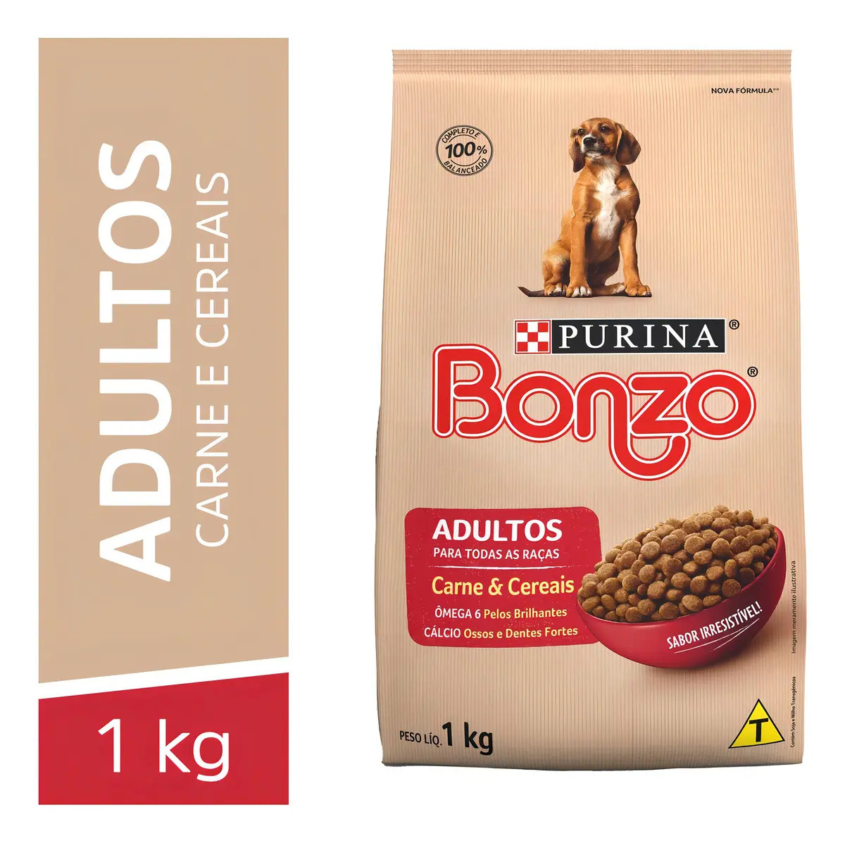 Ração Para Caes Adulto Purina Bonzo Pac. 1 Kg - Rápido