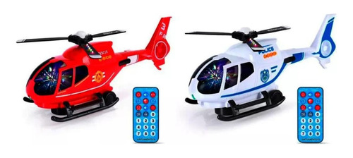 Helicóptero Control Remoto Luces Sonidos Movimientos Niños