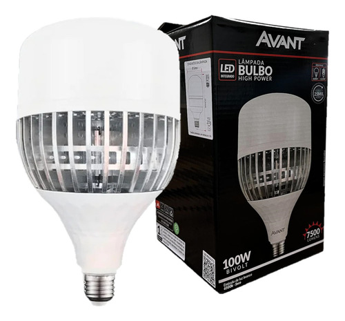8 Lampada Led Bulbo 100w E27 Branco Frio 6500k Alta Potencia