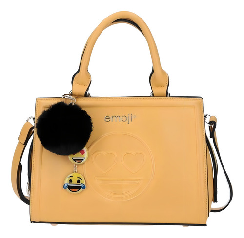 Bolso Juvenil De Dama Emoji Gorett Poffy Amarillo Mini Tote
