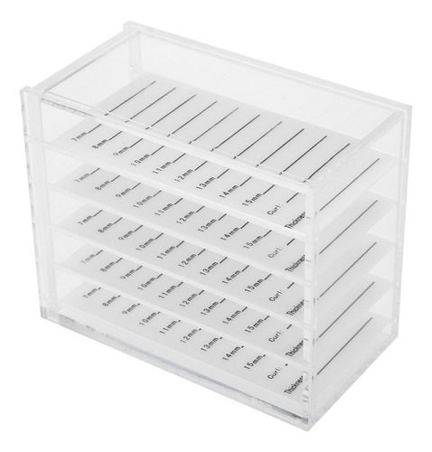 Caja De Almacenamiento De Pestañas De Plástico De 5 Capas Or