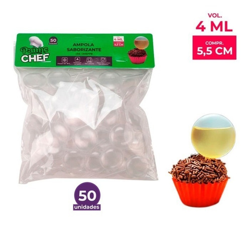 50 Ampola Círculo 4 Ml Pacote  - Prime Chef