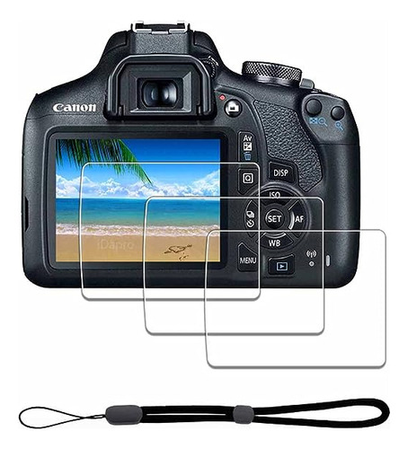 Protector De Pantalla Para Canon Eos Rebel T7 T6 T5 2000d