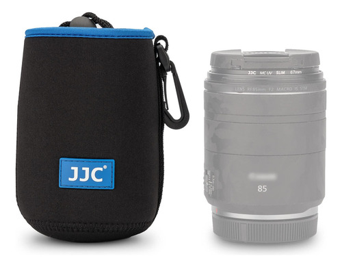 Jjc Funda De Neopreno Con Cordón Para Lente De Cámara, Bo. Color Negro