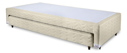 Base Box Cama Auxiliar Molas Bibox Orthocrin Bege Viúva