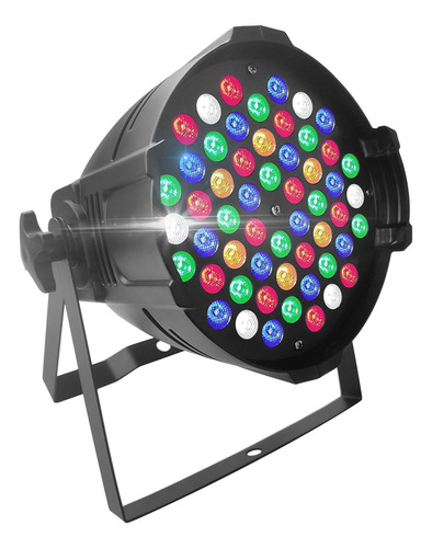 2x Refletor Par Led Rgbwa 54 Leds 3w Dmx Optipar Alumínio