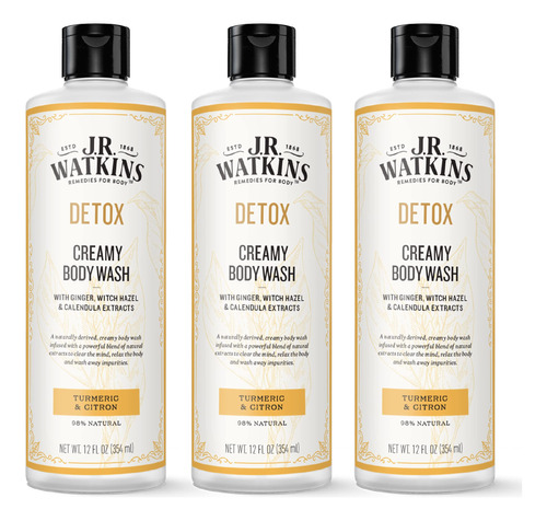 J.r. Watkins Detox - Jabon Corporal Hidratante Cremoso Con E