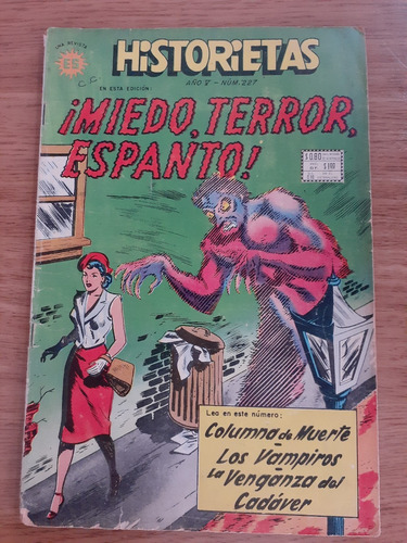 Cómic Misterio, Terror, Espanto Número 227 Sol 1954