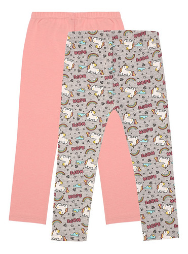 Pack De Leggings Estampado Y Liso Bebé Niña C&a (3010345)