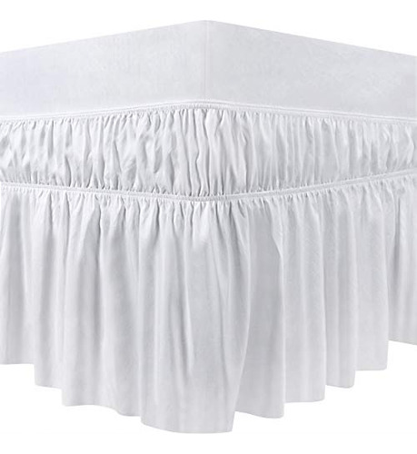 Rodapie Matrimonial Microfibra Lisa Blanca Utopia Bedding Blanco Liso Matrimonial