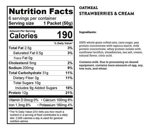 Kodiak Cakes Avena C/proteína Apple Cinnamon C/6 300gr