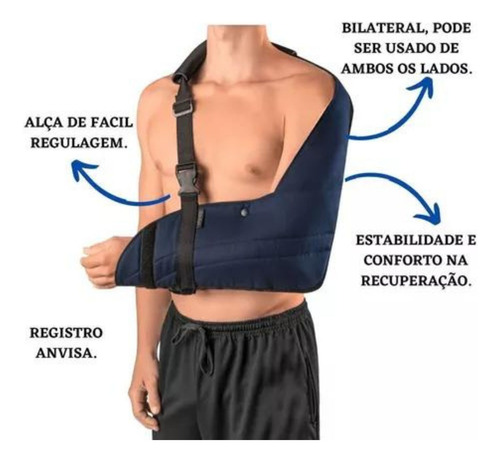 Tipoia Suporte Ombro Pós Operatório Reforçada Alta Qualidade