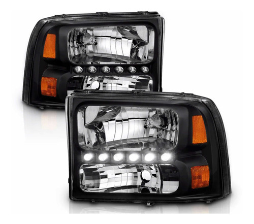 Faros Detalles Led Ford F250 F350 Superduty 1999 - 2004