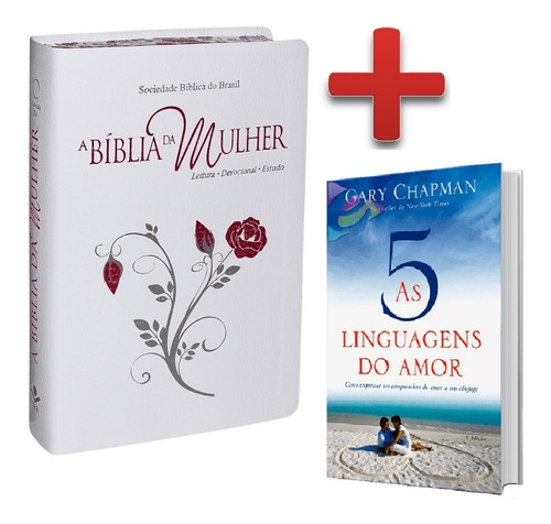 Bíblia De Estudo Da Mulher + Livro As 5 Linguagens Do  Amor