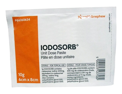 Iodosorb Cadexómero 8x6cm 10gr