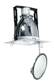 Imagen 3 de 6 de Pack X 12 Spot Embutir Cuadrado Platil Candil E27 Apto Led