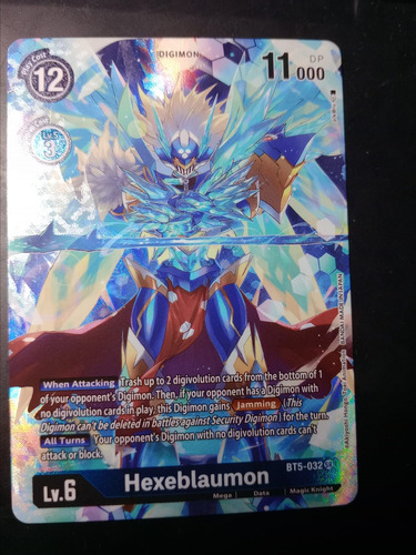 Hexeblaumon (alternate Art) - Di-carta Digimon Bandai Brilla