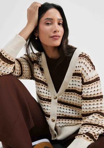 Cardigan Feminino Em Tricô Fio Tinto Texturizado Hering