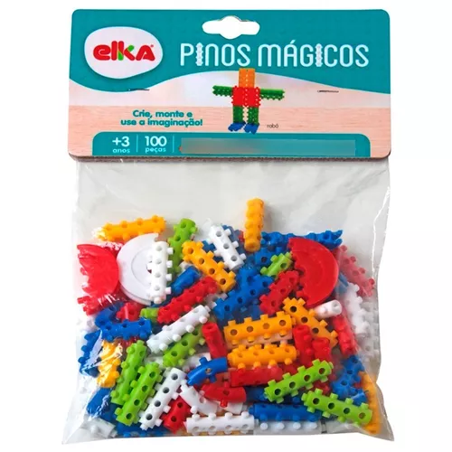 Pinos de Montar Tipo (Pinos Mágicos) 30 Peças Blocos para Montar Apas  Brinquedos no Shoptime