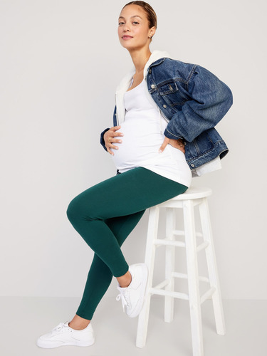 Leggings De Jersey Full Panel De Maternidad Old Navy