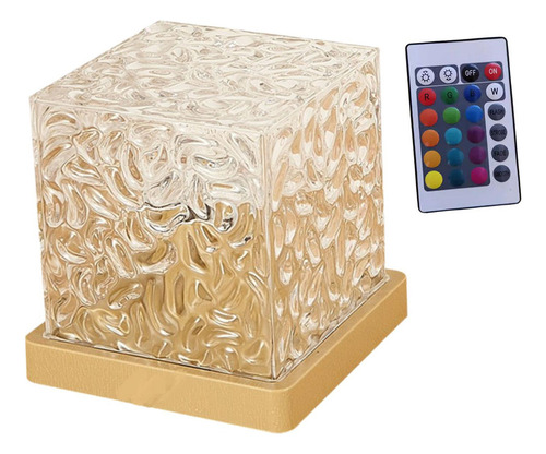 Lámpara De Mesa Con Forma De Ondulación Mando A Distancia