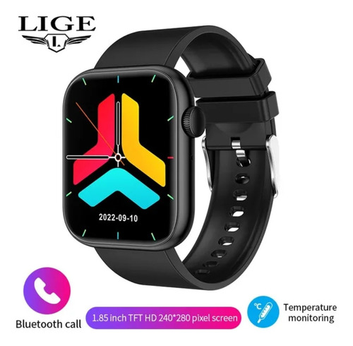 Smartwatch Rosa/negro 100 Modos De Deporte Reloj Inteligente