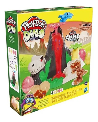 Playset Masas Play Doh Dino Crew Isla Del Volcan Accesorios