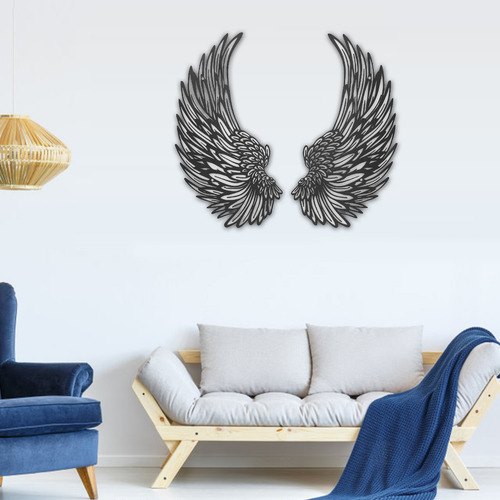 Esculturas De Pared Led Con Alas En 3d