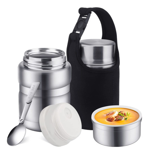 Termo Para Comida Caliente, Termo De Sopa De Acero Inox...